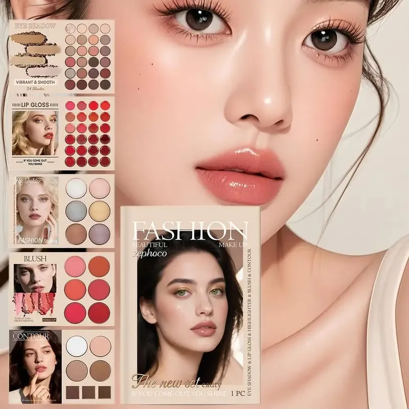 Multi-layered Beauty Book Palette 67 Colors Makeup Eyeshadow That Combines And Contouring Highlighter Color Rich Blush N4A4 — image 7
