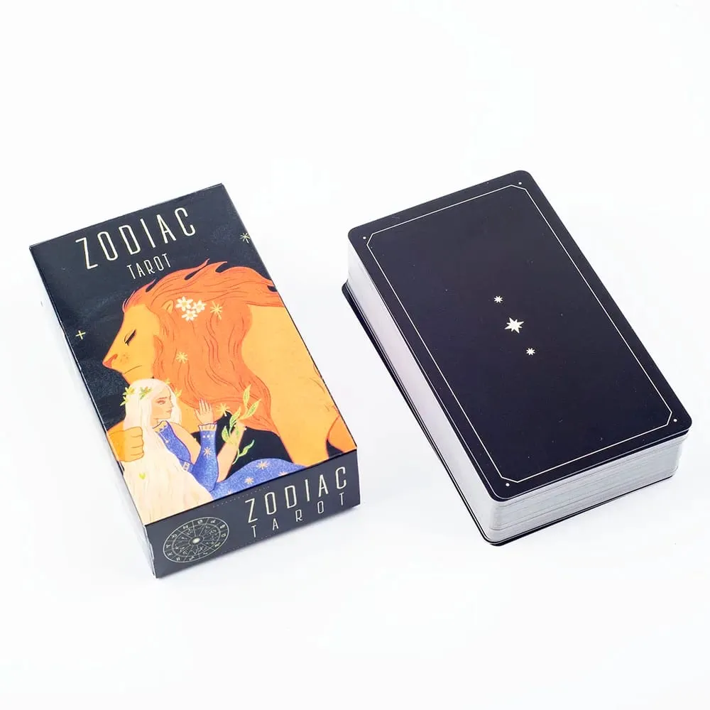 Zodiac Tarot Balíček 78 karet Divinatory Path Under the Stars Poutavá desková hra pro rodinné setkání 10,3 x 6 cm — image 4