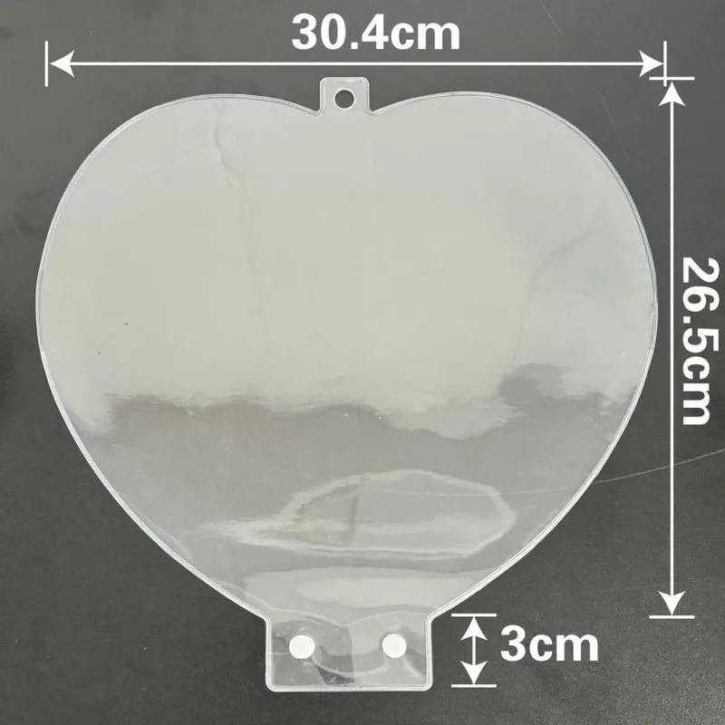 Transparent Thick Circular Heart-Shaped Idol Fan Protective Cover PVC Dust-Proof Kpop Hand Fan Sleeve Storage Bag