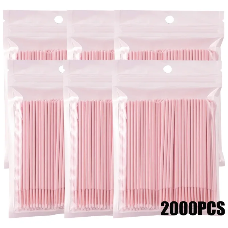 300/2000pcs MicroBrush Eyelash Cleaning Brush Lash Extension Individua Tools For Eyelashes Removing Swab Micro Makeup Brushes — image 20