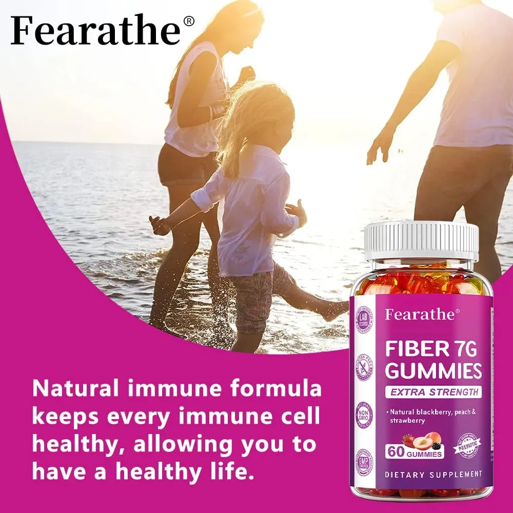 Caramelle Gommose con Fibra Prebiotica per Adulti - Fibra 7G Extra Forte - Zero Zuccheri Aggiunti - Supporto per la Salute Digestiva e la Regolarità — image 6