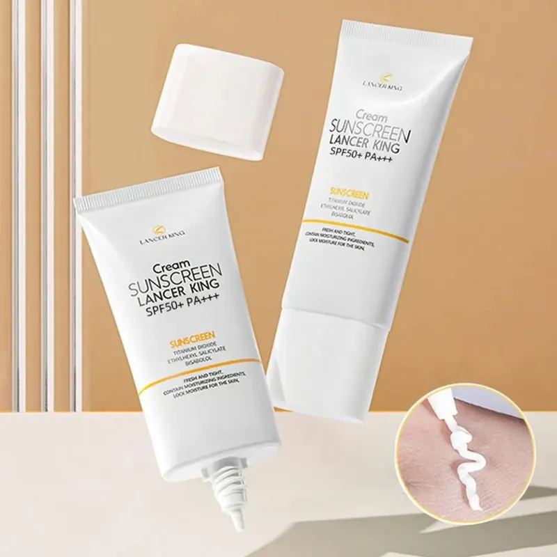 60g/50g Pembaikan Pelbagai Kesan Krim Pelindung Matahari Musim Panas SPF50+ Krim Pengasingan Blok Matahari Penyamar Ringan — image 3