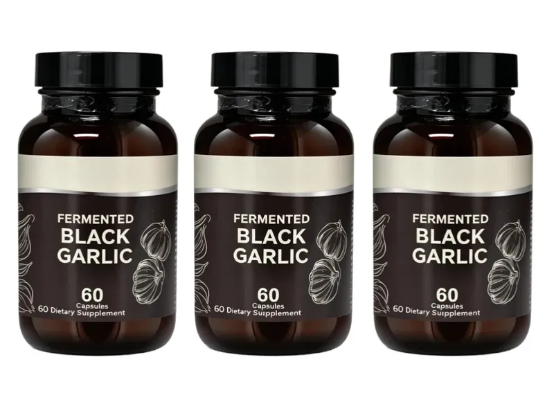 Capsule di aglio nero fermentato per adulti - Supporta il benessere generale, la circolazione e la salute antiossidante 60 capsule Non OGM — image 9