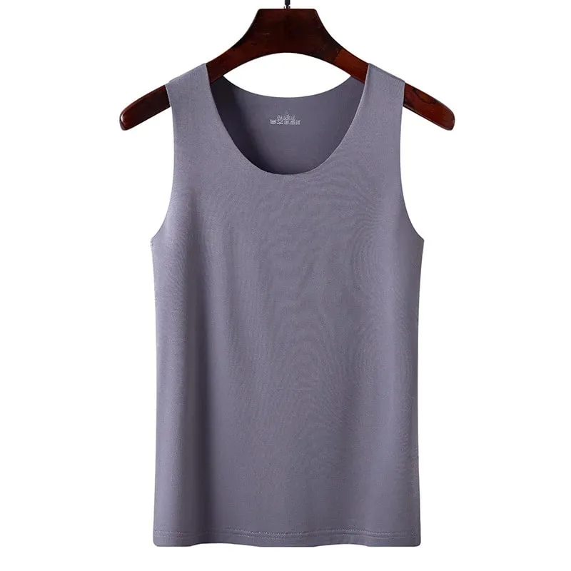 1pcs Musim Panas Wanita Lelaki Tops Tank Nipis Seamless Ice Sutera Vest Seluar Dalam Seluar Dalam Pelajar Slim Vest Gaya Korea Baju Atasan Tanpa Lengan — image 10