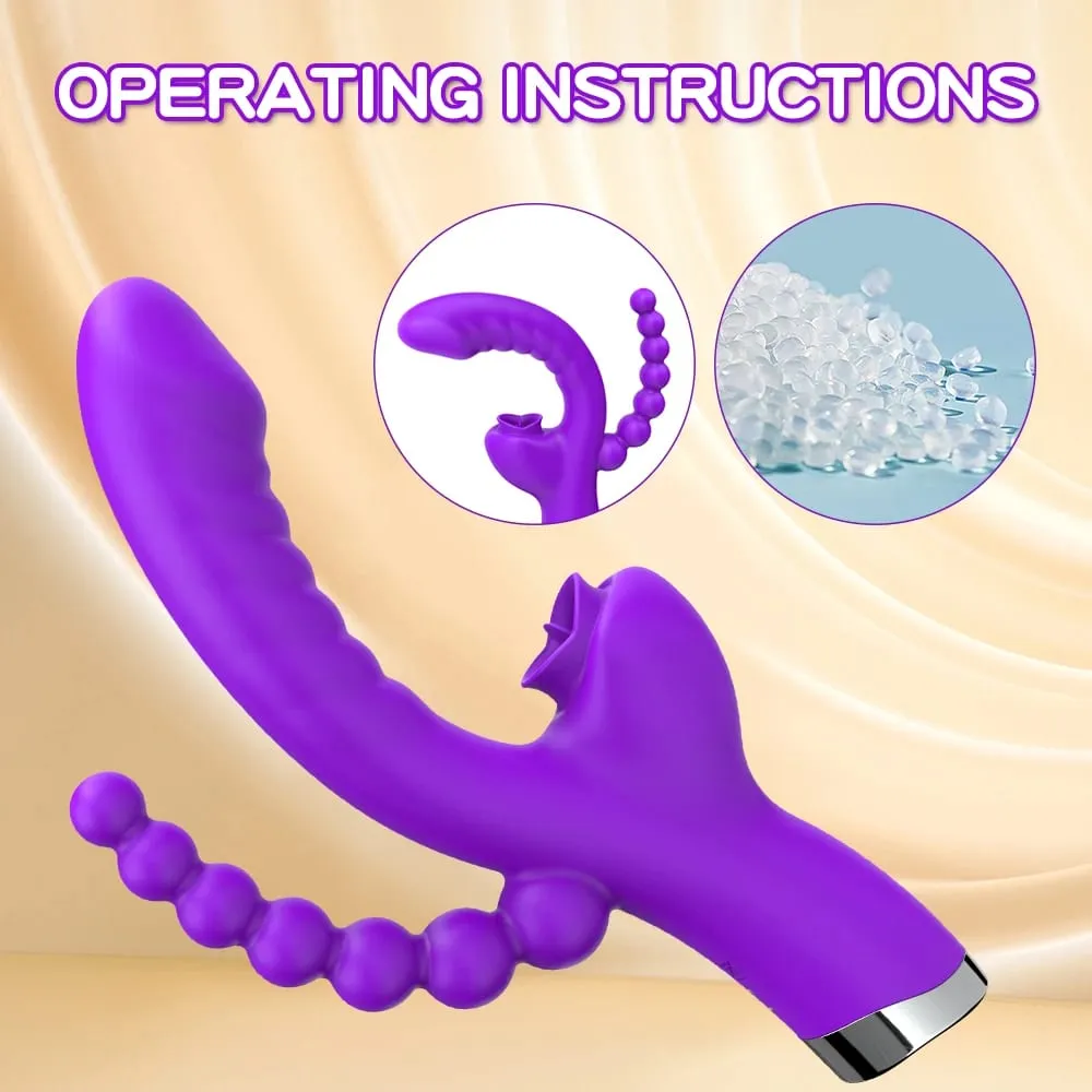 3 in 1 toccando sbattimento vibratore sesso anale clitoride clitoride ventosa stimolatore giocattoli del sesso leccate femminili succhiare vibratori prodotti per adulti — image 5