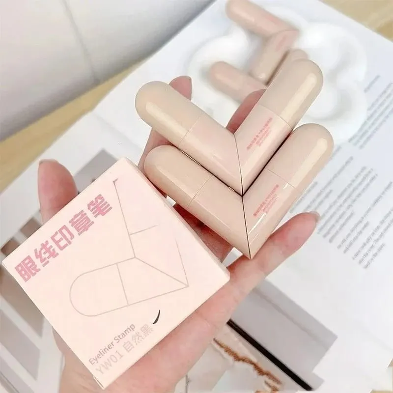 Tampon eye-liner intégré à Double aile imperméable, résistant à la sueur et longue durée, facile à utiliser pour les débutants, pochoir de maquillage paresseux — image 6
