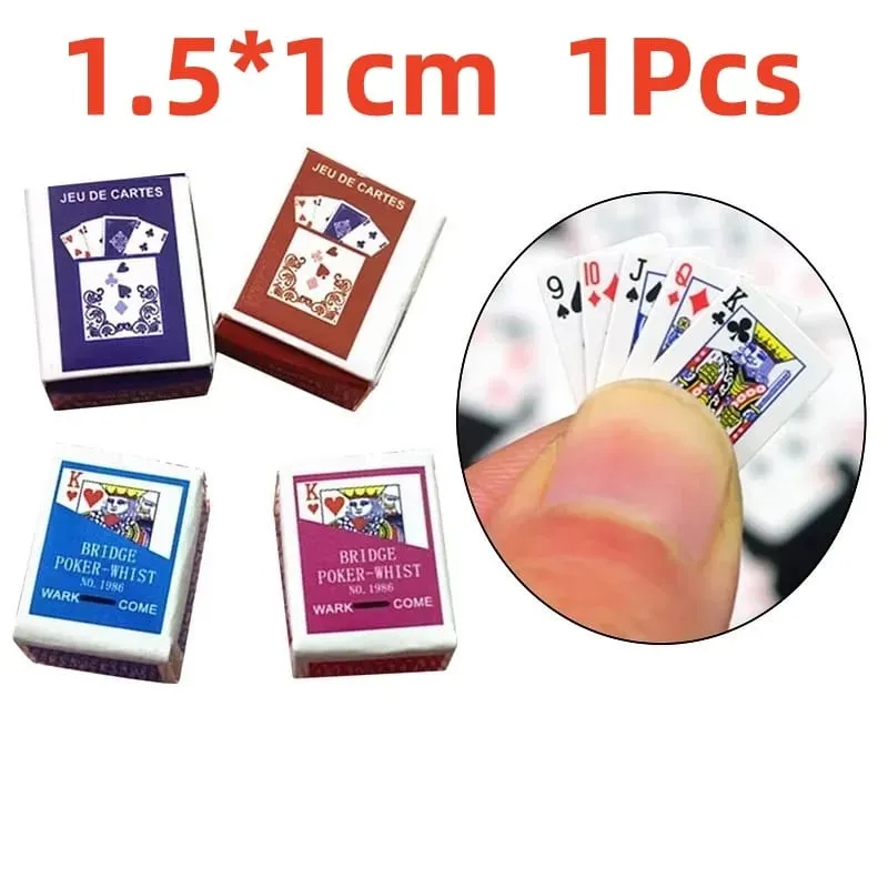 Bermain Poker Mini Kartu Menyenangkan Siswa Permainan Papan Penghilang Stres Mainan Kecil Bermain Poker Ujung Jari Kasual Mudah Dibawa — image 9