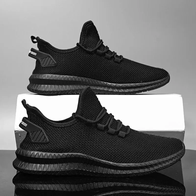 Rutschfeste Freizeit-Sneaker für Herren, atmungsaktiv, für Outdoor-Jogging, Training, Wandern, Sport, Laufen, Outdoor, Webmuster, Schnürschuhe