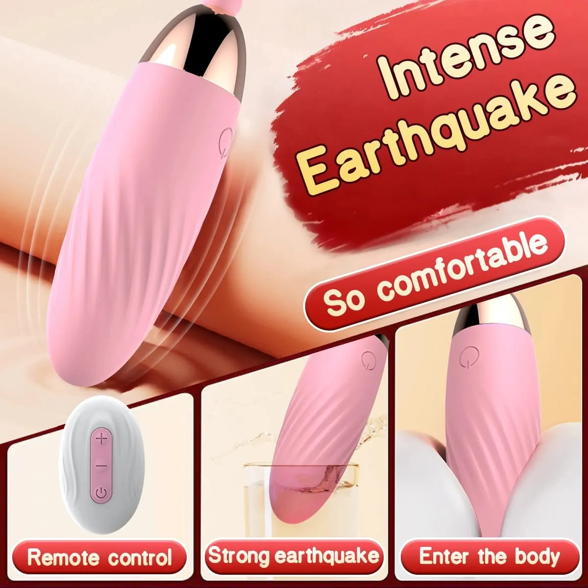 Alat Kawalan Jauh Tanpa Wayar G Spot Vibrator untuk Wanita Dildo Klitoris Perangsang Faraj Cinta Seluar Dalam Telur Mainan Seks untuk Dewasa — image 3