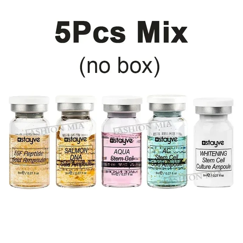 ปลาแซลมอน DNA/Peptide Korea Original Stayve 8ml BB ครีม GLOW แต่งหน้าชุด Hyaluronic Serum Ampoule Foundation Skin Care ความงาม — image 12