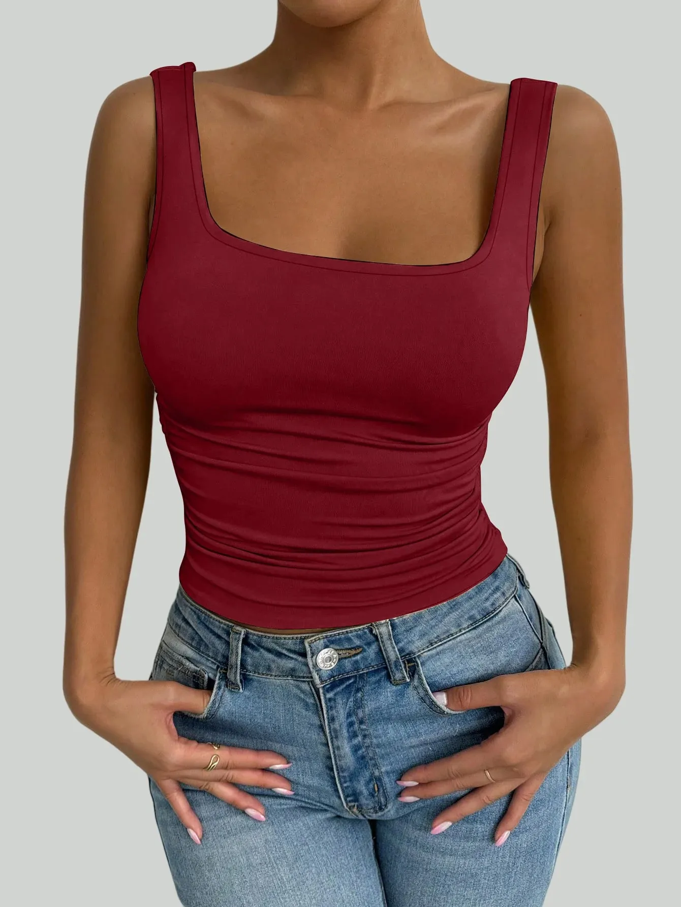 New Fashion Women's Slim Fit Versatile Solid Color Vest — image 13