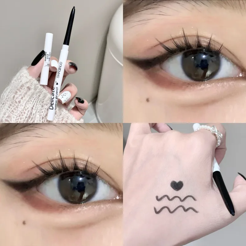 Crayon Eyeliner Gel mat imperméable, lisse, noir et blanc, stylo pour les yeux, maquillage longue durée, cosmétiques de beauté — image 9