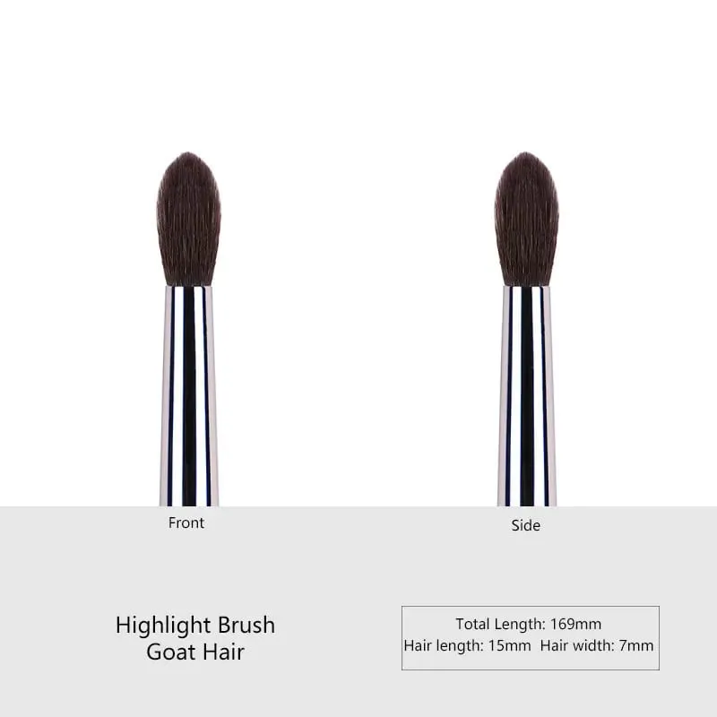 1 pezzo di fascia alta per peli di animali, dettaglio, ombretto, pennelli per trucco, evidenzia i pennelli per trucco, ombretto, per nascondere la bellezza della matita con manico in ebano — image 8