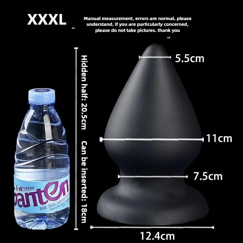 Palam Dubur Besar Silikon Cecair Palam Punggung Kon Lembut Dildo Dubur Besar untuk Wanita Lelaki Urut G-spot/prostat 18+ Mainan Seks — image 11