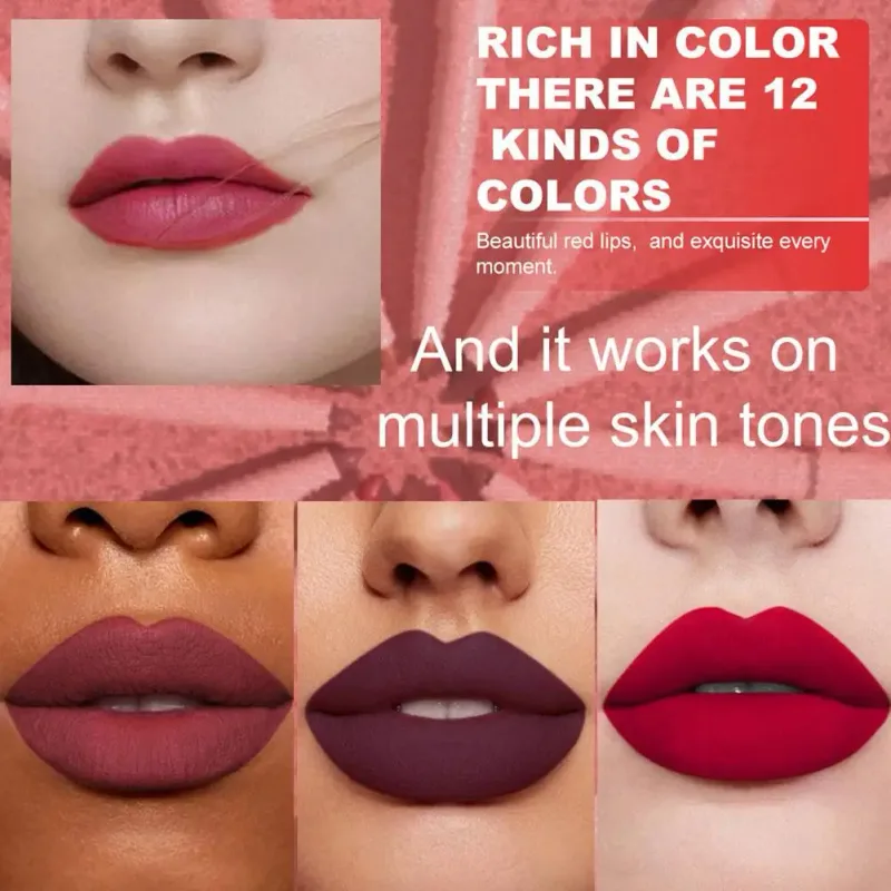 6 สี Lip Liner ปากกาชุดกันน้ำกันน้ำง่ายสียาวนานไม่ซีดจางสี Rendering Lip GLOSS ชุดแต่งหน้าความงาม — image 5