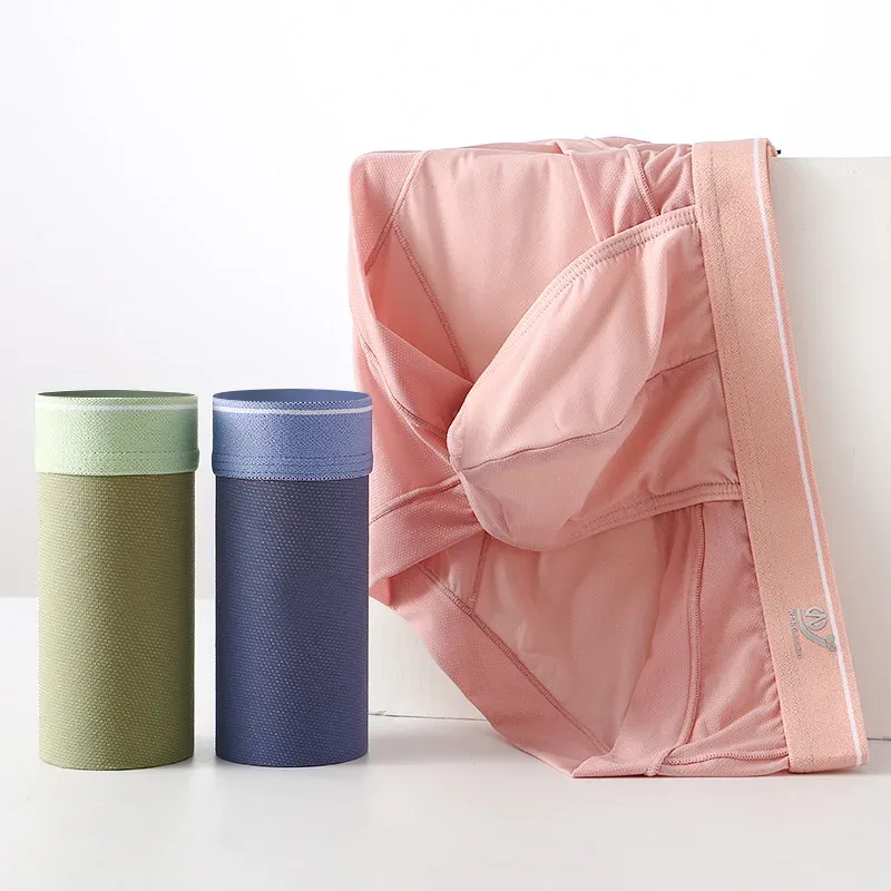 Intimo da uomo estivo Boxer Rigonfiamento Slip in seta di ghiaccio Mutandine fresche e traspiranti ultrasottili — image 3