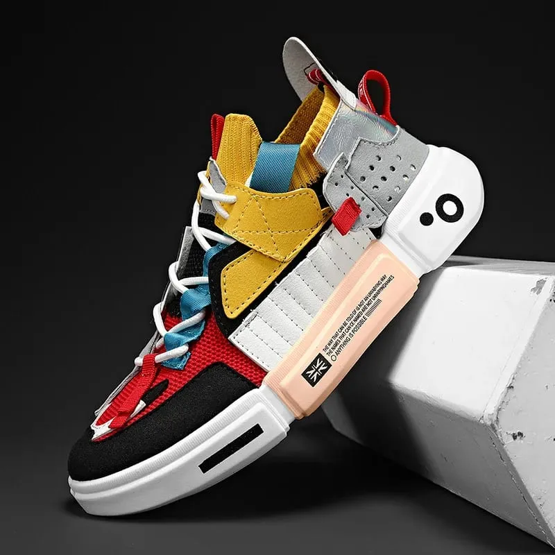 2025 Kasut Lelaki Kasut tervulkan untuk lelaki Kasut Kasual Tidak tergelincir Selesa Bernafas Sneaker Lelaki Tenis Ringan Kasut Mewah — image 4