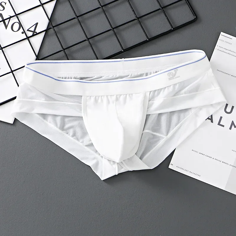 Herren-Slip, atmungsaktiv, 3D-Beutel, leicht, Herren-Bikini-Unterwäsche, weich, transparent, bequem, schnell trocknend, dehnbar, dreieckig für den Sommer — image 15