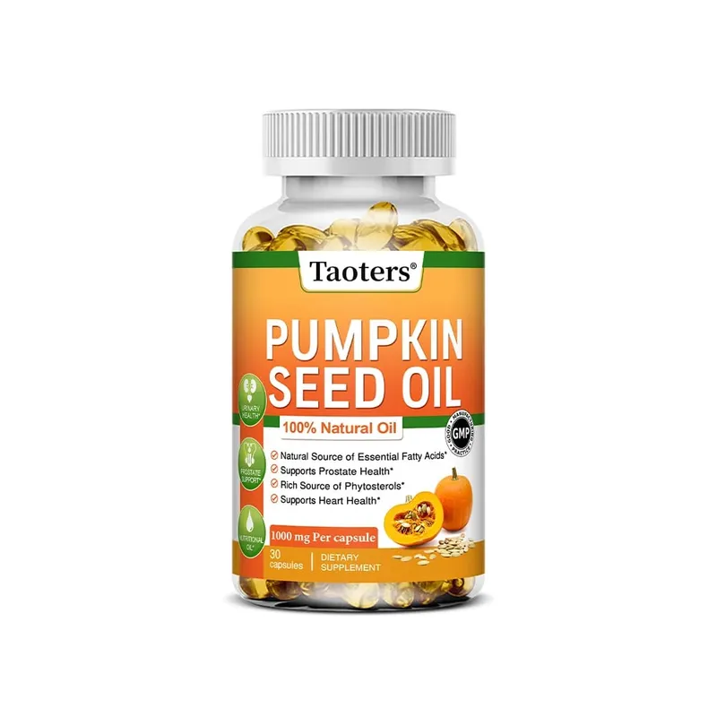 Pumpkin Seed Oil Capsules - Supports Prostate Urinary Tract Bladder Health and Promotes Hair Growth - 120 Capsules