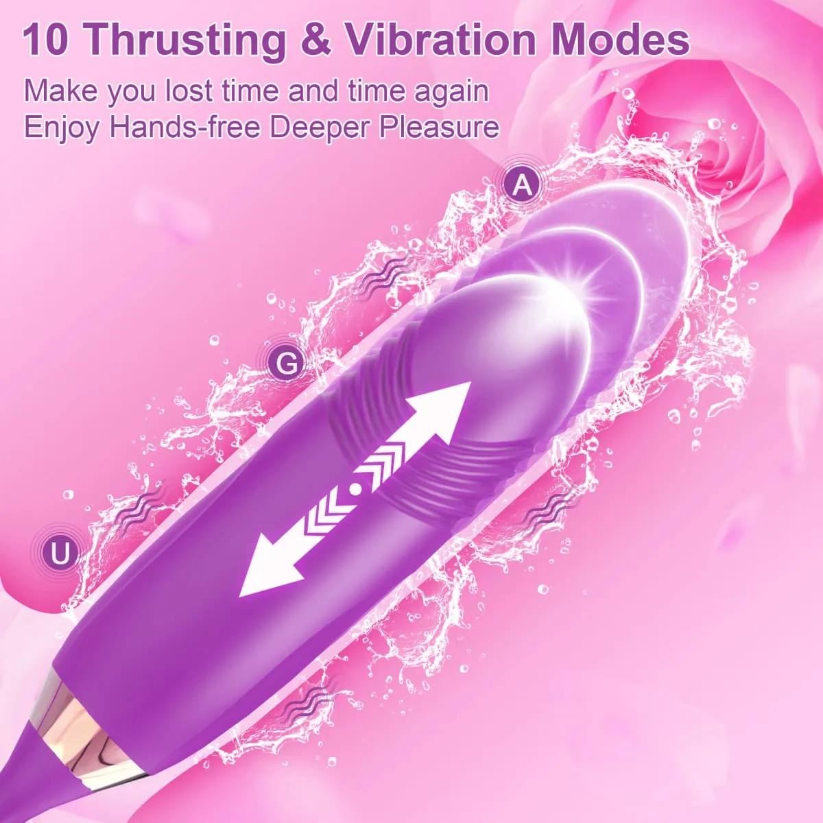 Sucking Vibrator สำหรับผู้หญิงกัดช่องปากปาก Thrusting Telescopic Dildo ลิ้น G-Spot หัวนม Clit กระตุ้นของเล่นเพศหญิง — image 6