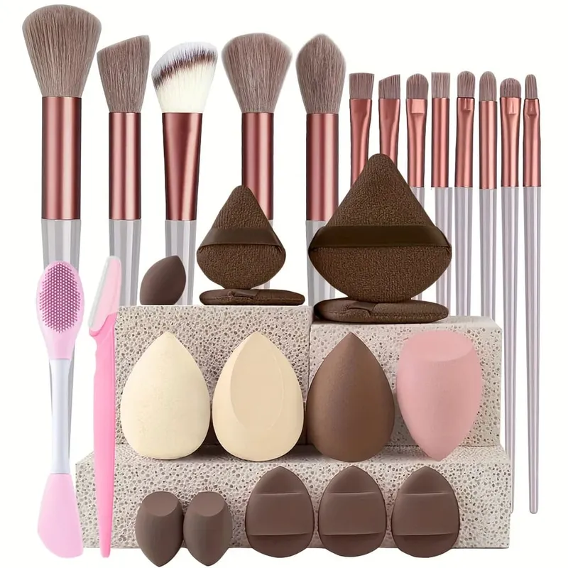 Makeup Brushes 8-29Pcs Makeup Kit Professional Women Cosmetic Soft Powder Brush Eyeshadow Foundation Full Set Travel Beauty Tool — image 24
