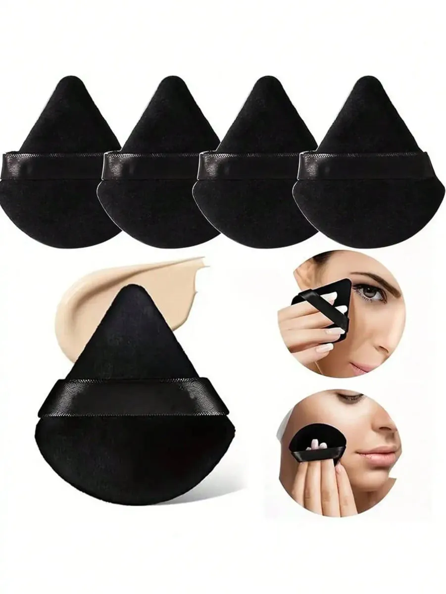 50/40/30/20/10/5 Soffi triangolari in velluto Soffi riutilizzabili Viso e occhi Soffi per trucco Fondotinta Trucco Strumenti per trucco in polvere — image 4