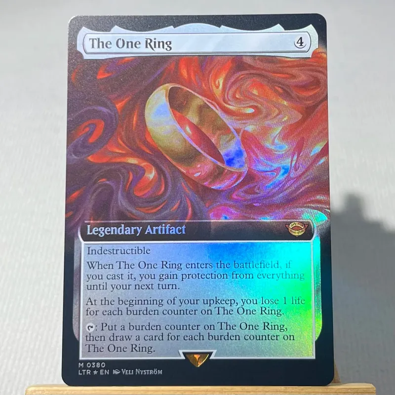 TCG Proxy Cards Deck Borad Games โฮโลแกรมเดี่ยว Black Lotus Power9 Dual Lands The One Ring — image 11