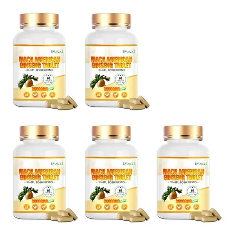 Biologisch Maca-wortelpoeder met ginseng-extractsupplement voor de gezondheid van mannen en vrouwen - Veganistische pillen voor het vergroten van de potentie — image 10