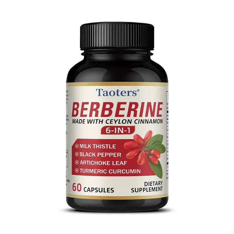 6 in 1 Supplement Berberine with Ceylon Cinnamon Turmeric Milk Thistle Artichoke Black Pepper Support Digestive Liver Health — image 10
