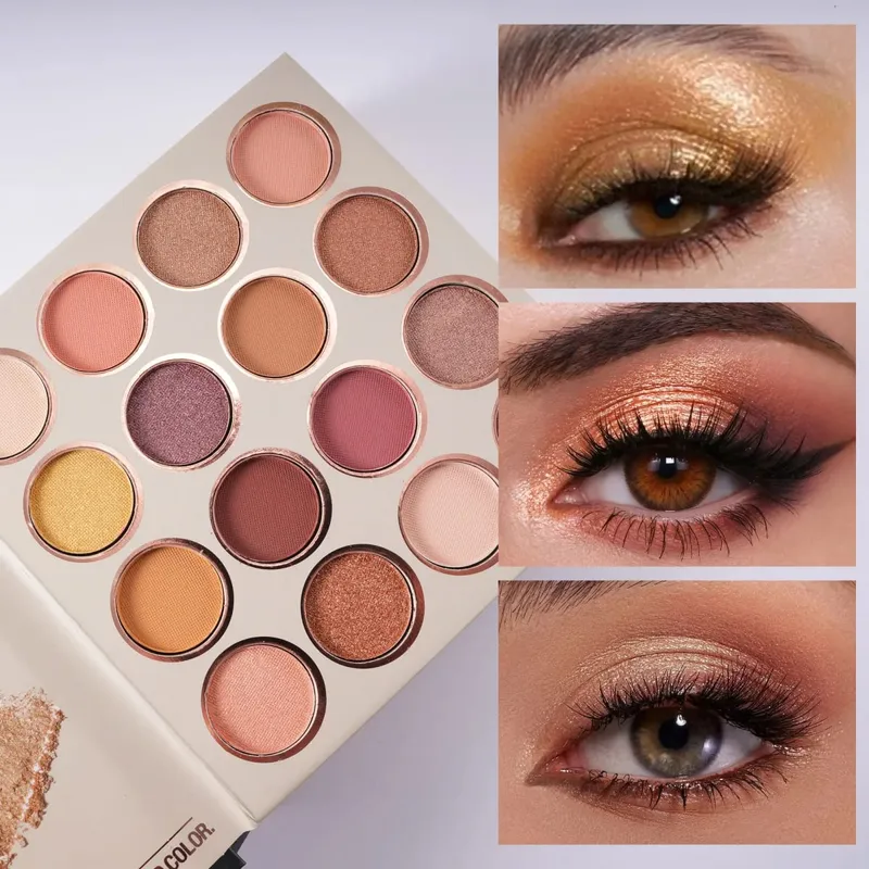 Kit de libro de maquillaje todo en uno de varias páginas, sombra de ojos, rubor, resaltador, polvo para cejas y brillo de labios, paleta cosmética — image 6