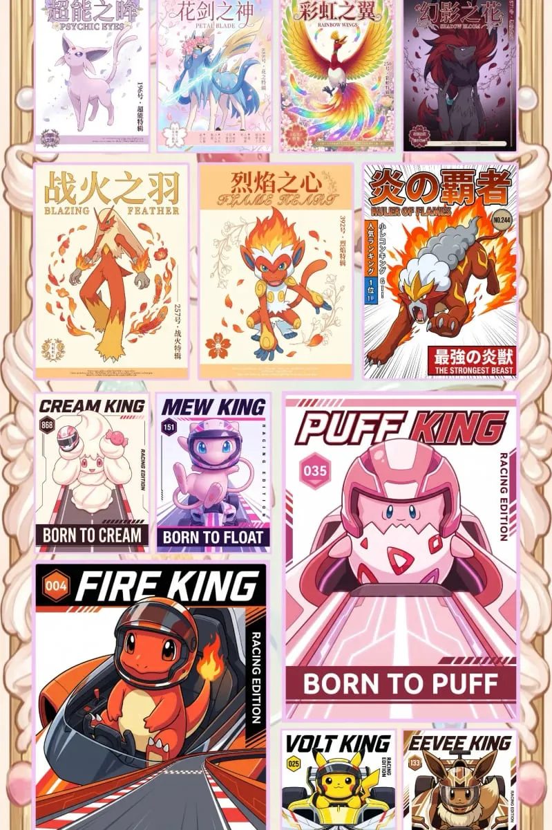 Wholesale 2026 New WuXian Creative Studio Pokémon Cards A5 Size Acrylic Boards Anime Collectibles Character Fan Gifts — image 4