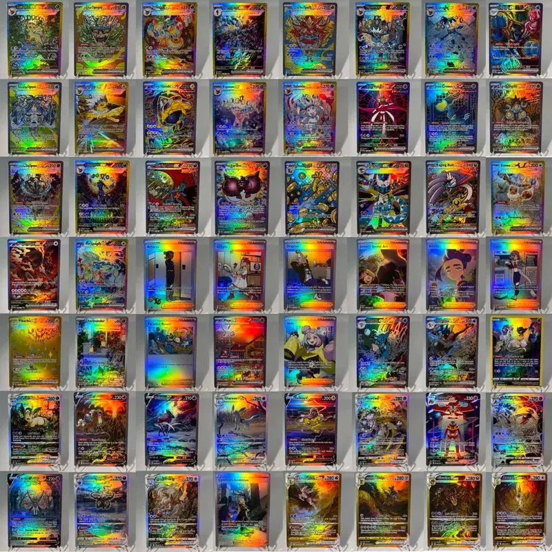 Kad PKM Prismatic Evolutions PTCG5-A GX Rainbow Umbreon Sylveon Leafeon ex Rare Collection Battle Toys Hadiah untuk Hobi