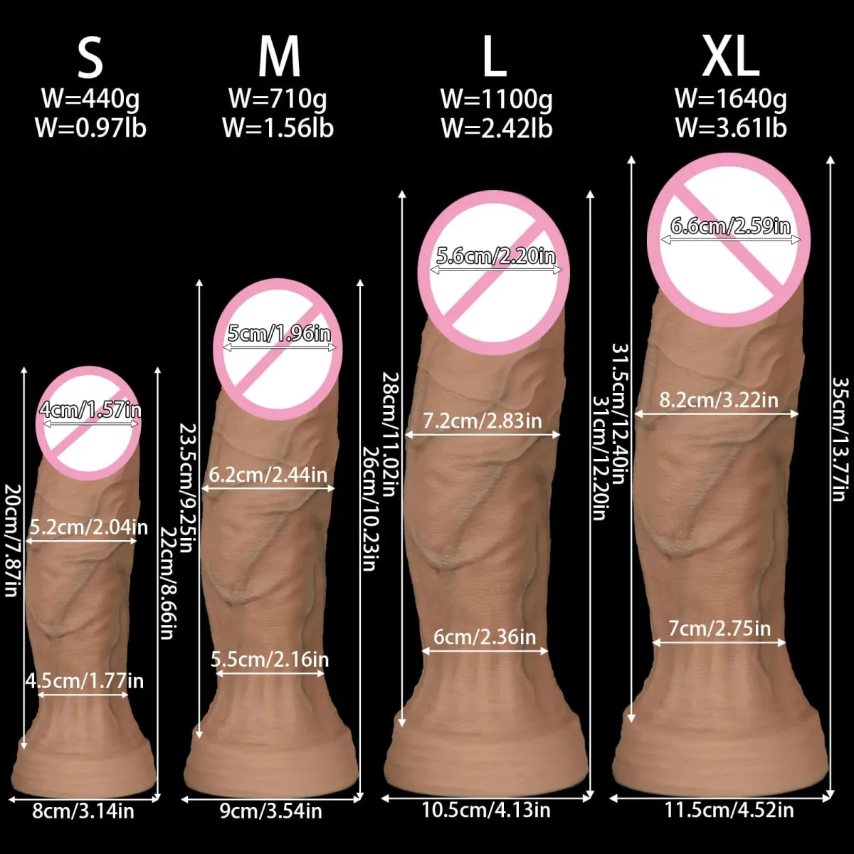 Realistis Anal Besar Panjang Butt Plug Pelatihan Tandu Anal Dilator Prostat Pijat Dewasa Anal Mainan Seks untuk Wanita Pria Gay — image 6