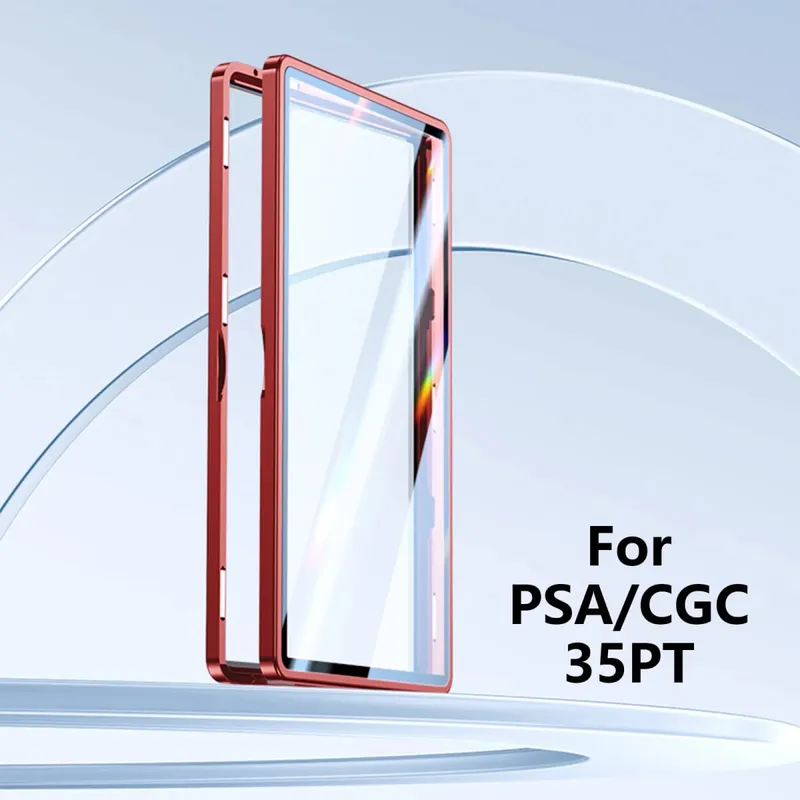 อลูมิเนียมเกรดการ์ด Protector สำหรับ PSA/CGC Slab UV & Scratch Resistance Trading Card ผู้ถือจอแสดงผลแม่เหล็กกล่อง — image 7