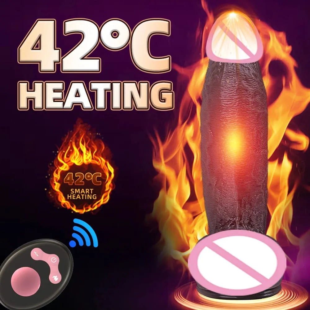 Vibrador realista telescópico homem pau empurrando vibratório pênis grande galo girando brinquedo sexual para mulher realista pênis vibrador — image 6