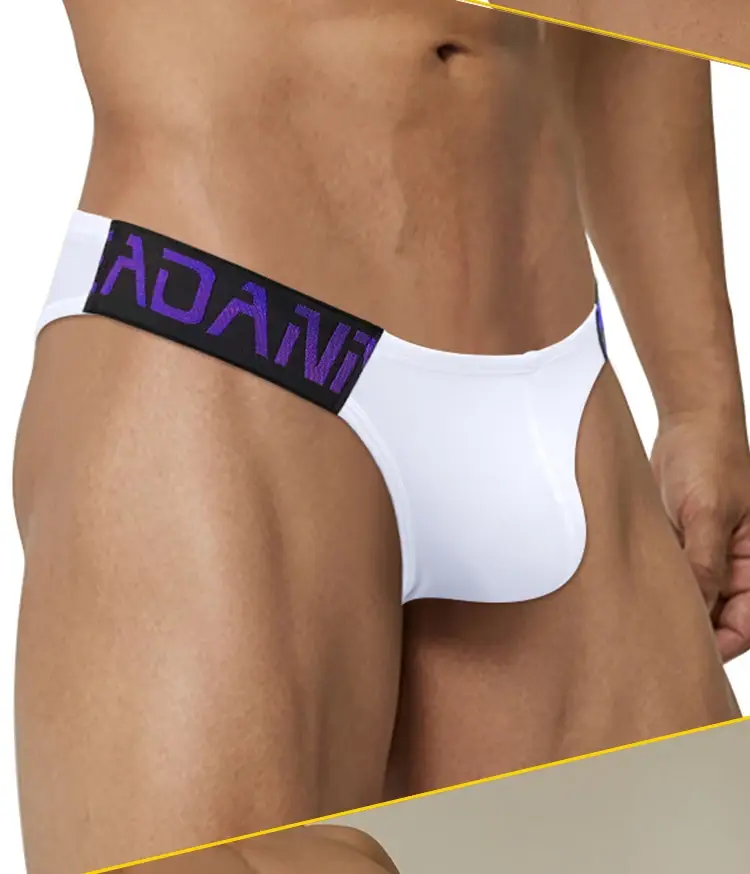 1PCS Men's ADANNU Modal Triangle Briefs Letter Waistband Soft Breathable Underwear — image 17