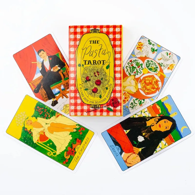 78Cards The Pasta Tarot Cards English Visions Divination Edition Deck Board Playing Games