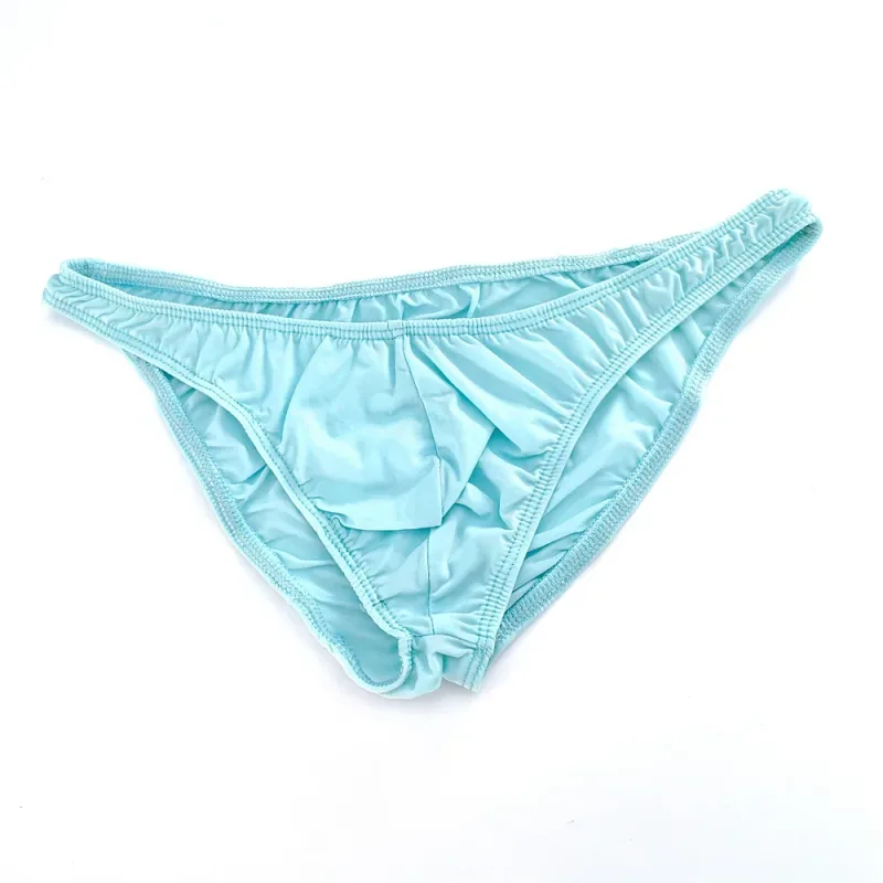 Rosa Herren-Slips, Nylon-Spandex, bequeme, atmungsaktive Unterhose mit niedriger Taille, schnell trocknende Herren-Bikini-Unterwäsche aus Eisseide — image 20