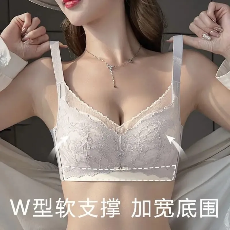 La lingerie da donna per seni grandi riduce al minimo l'aspetto sottile senza fili supporta il seno laterale previene il cedimento e fornisce sollevamento — image 6