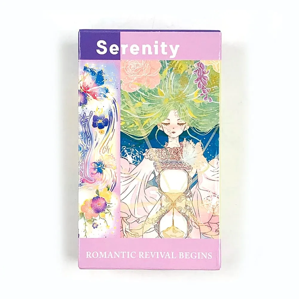 New Exquisite Tarot Serenity Tarot Deck A 80Pcs Fate Divination Tarot Cards Fortune Telling Card Games Family Party Board Game