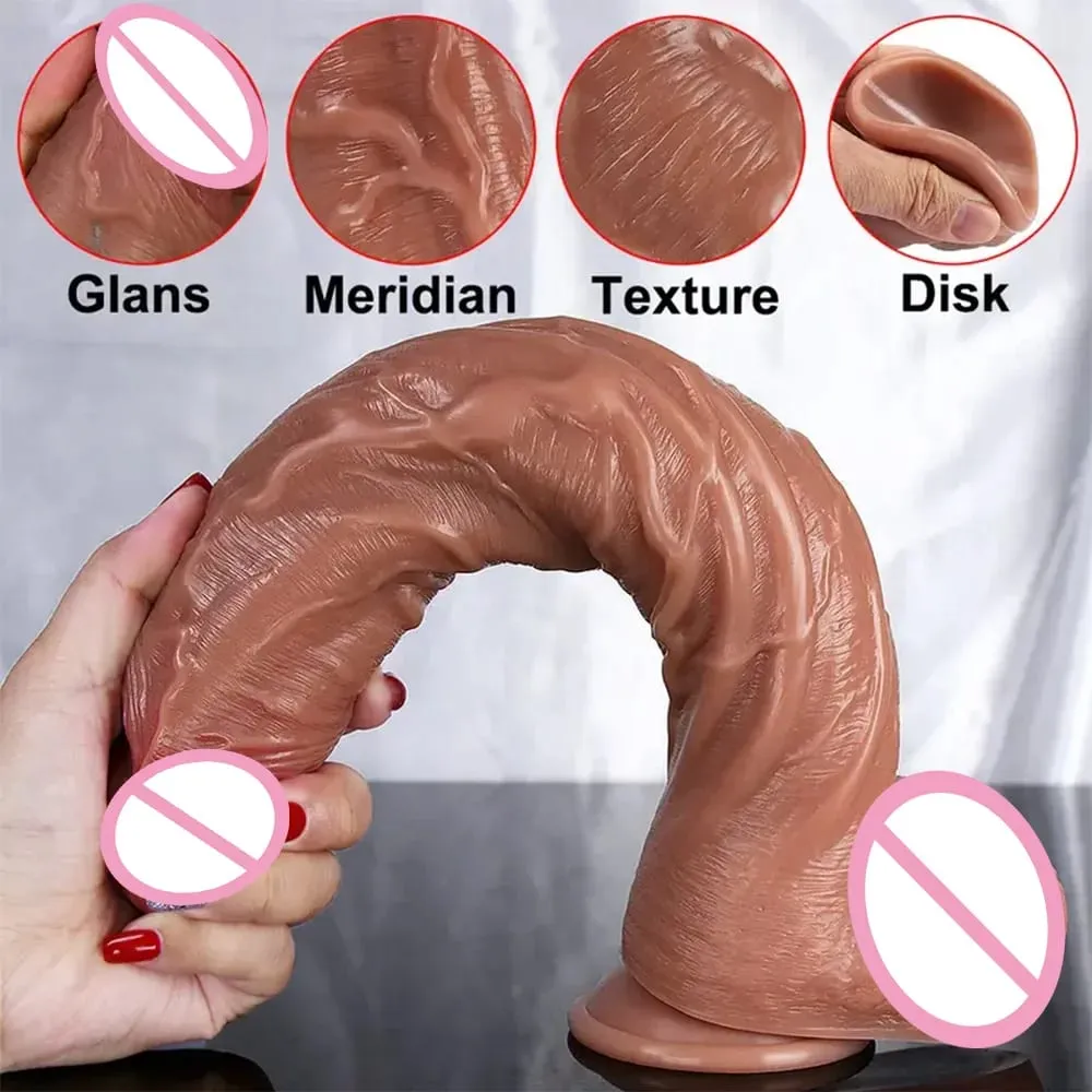 Besar Tebal Realistis Dildo Penis Besar Penetrasi Ganda Anal Plug Vagina Masturbasi Kontol Palsu Mainan Seks Dewasa untuk Wanita Sexuales — image 4