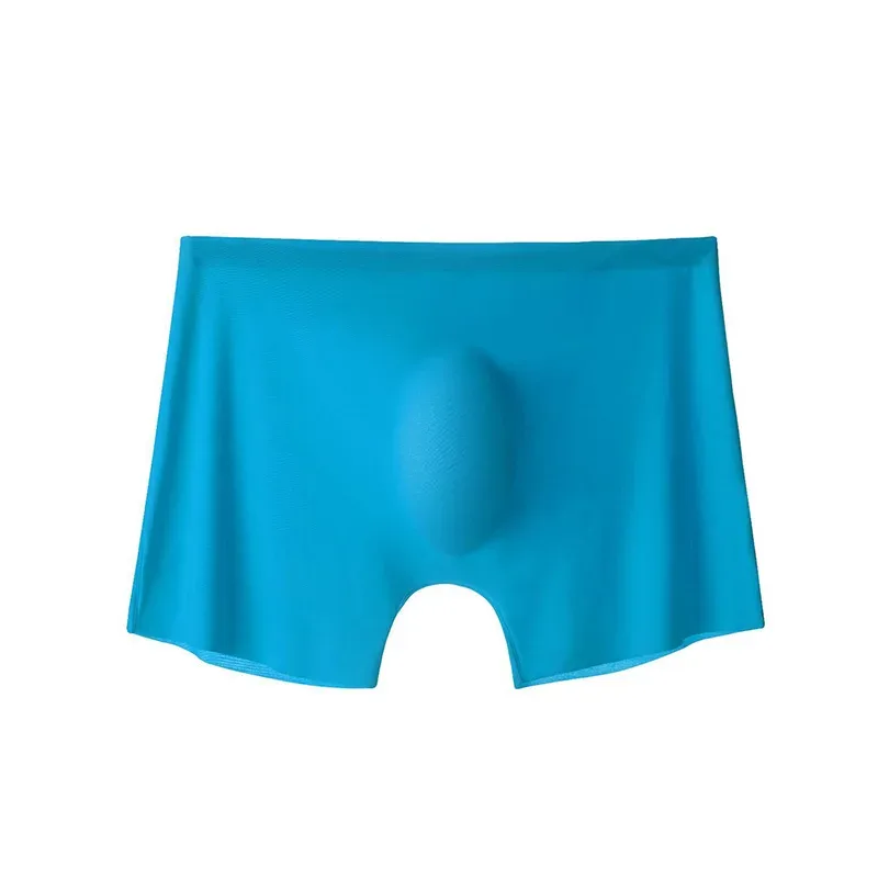 Seluar Dalam Lelaki Seluar Dalam Sutera Ais Lancar Lembut Boxershorts Musim Panas Seluar Dalam Ultra Nipis Elastik Seluar Dalam Lutsinar Seluar Boxer Lelaki