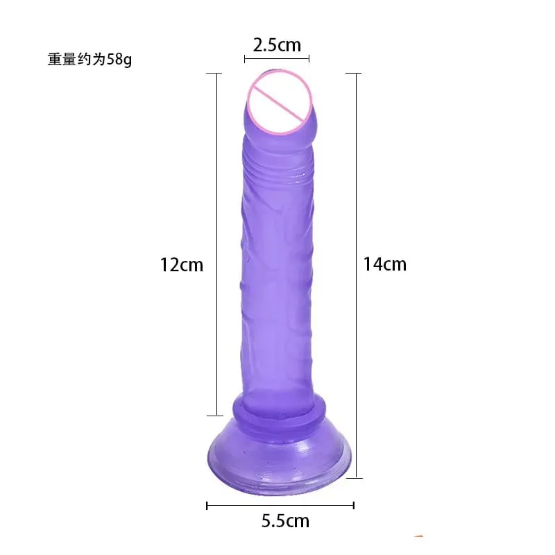 KWD Erotis Lembut Jelly Anal Butt Plug Realistis Cangkir Hisap Kuat Mainan Dewasa G-spot Orgasme Penis Besar Seks mainan untuk Wanita — image 8