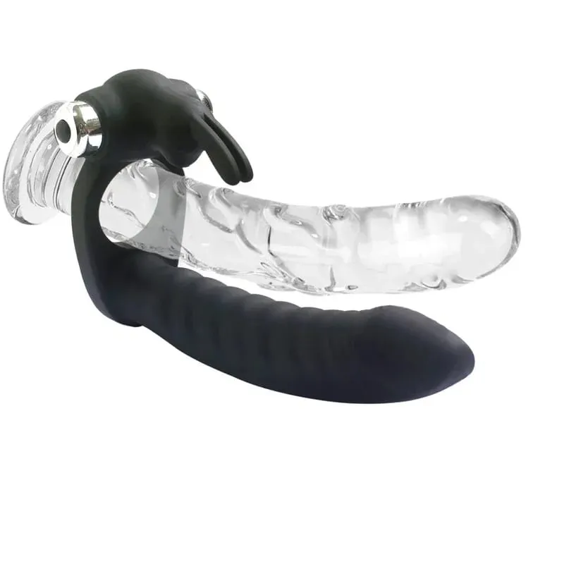 Herren Double Penetration Strapon Dildo Vibrator Analdildo Vibrator Analkugeln Strap ons Männlicher Penis Vibrator Sexspielzeug für Paare — image 1