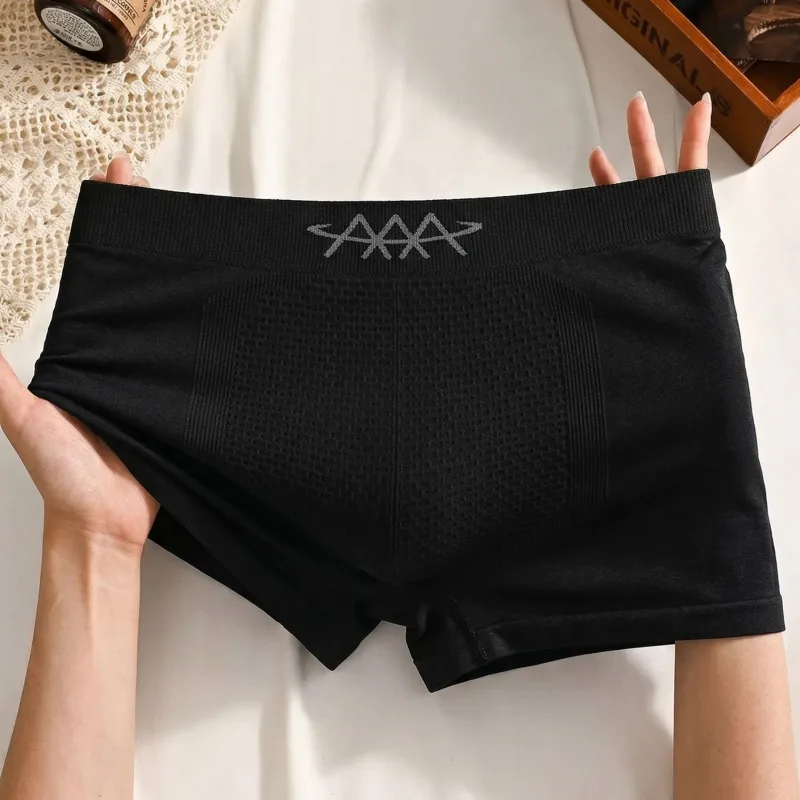 1 stücke Elastische Unterwäsche männer Boxer Shorts Nahtlose Unterhosen Weiche Höschen Sexy Dünne Dessous Gemütliche Feuchtigkeit-wicking Badehose