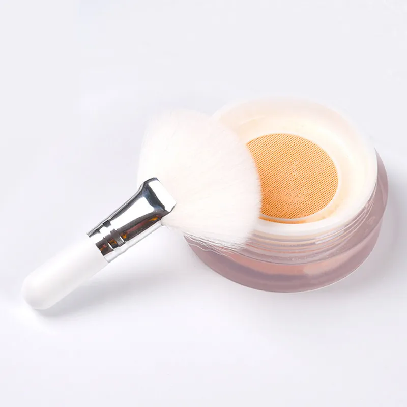 Mini ventaglio pennelli per trucco viso cipria fondotinta fard pennello correttore strumenti cosmetici pennelli a ventaglio in fibra sintetica — image 5