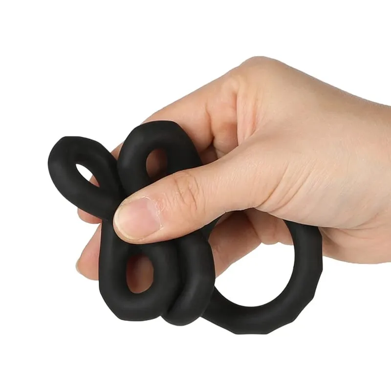 Elastisk penisring för män Gay Ejakulation Erektion Pung Bind Sexleksak Mjuk kuk Ring Man Dick Förstoringsring Vuxen Sexprodukt — image 5