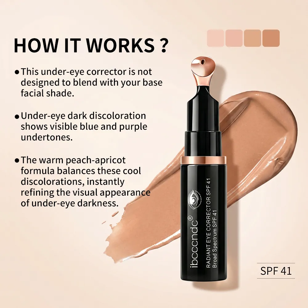 래디언트 아이 코렉터 눈 밑 다크니스 개선 눈 붓기 완화 오래 지속되는 딥 하이드레이션 SPF41 선스크린 아이 컨실러 — image 6