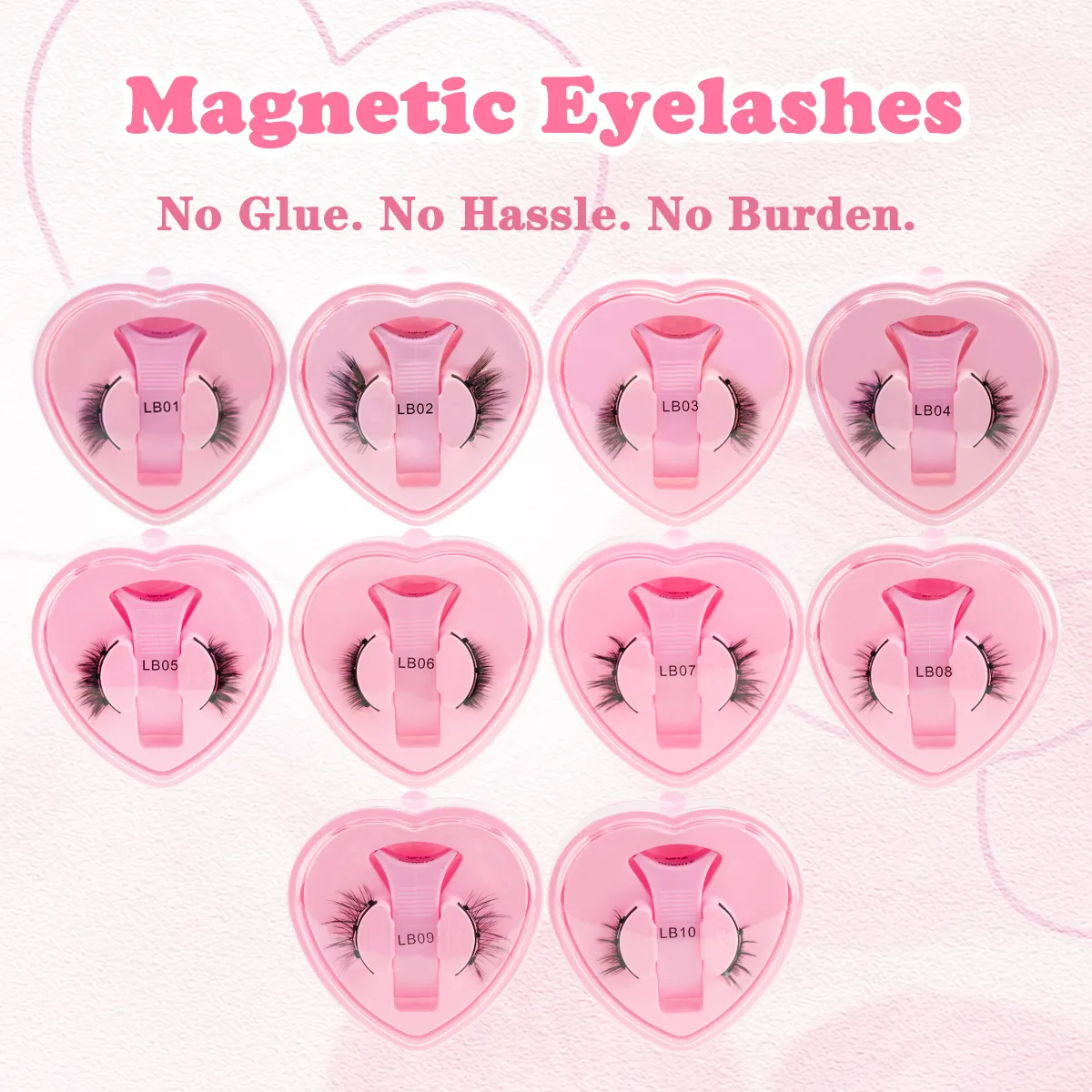 Magnetiske øjenvipper Kit Naturlige 3D mink vipper Tykke fluffy falske vipper Ingen lim nødvendig Fake øjenvipper Makeup Faux Cils — image 6