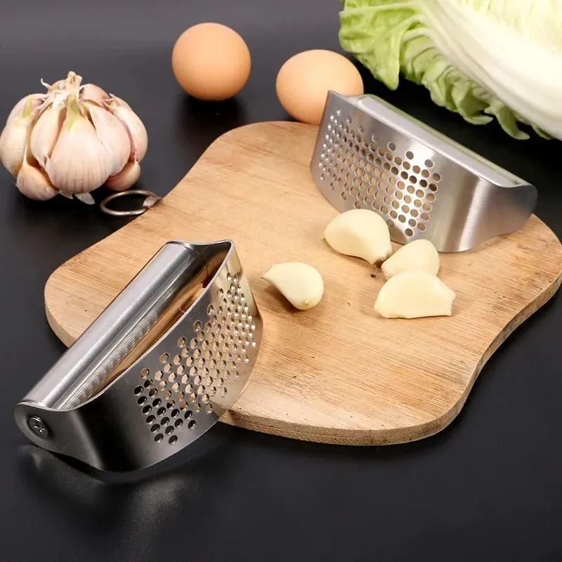 Exprimidor Manual de ajo de acero inoxidable mejorado, triturador basculante de jengibre y ajo, herramientas para cortar ajo, utensilios de cocina — image 4